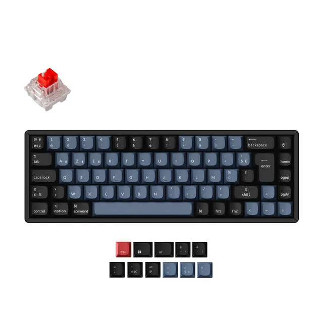 keychron-k6-pro-qmk-via-clavier-m-canique-sans-fil-65-iso-fran-ais image 1