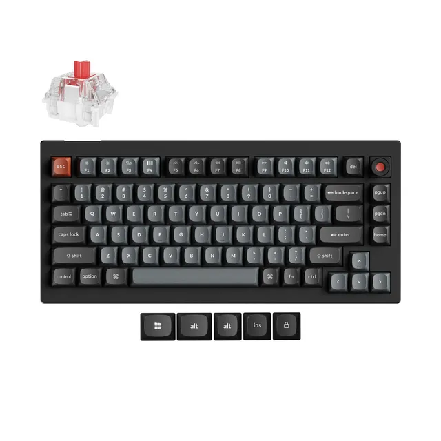 keychron-v1-8k-qmk-clavier-m-canique-filaire-75-us-ansi image 1