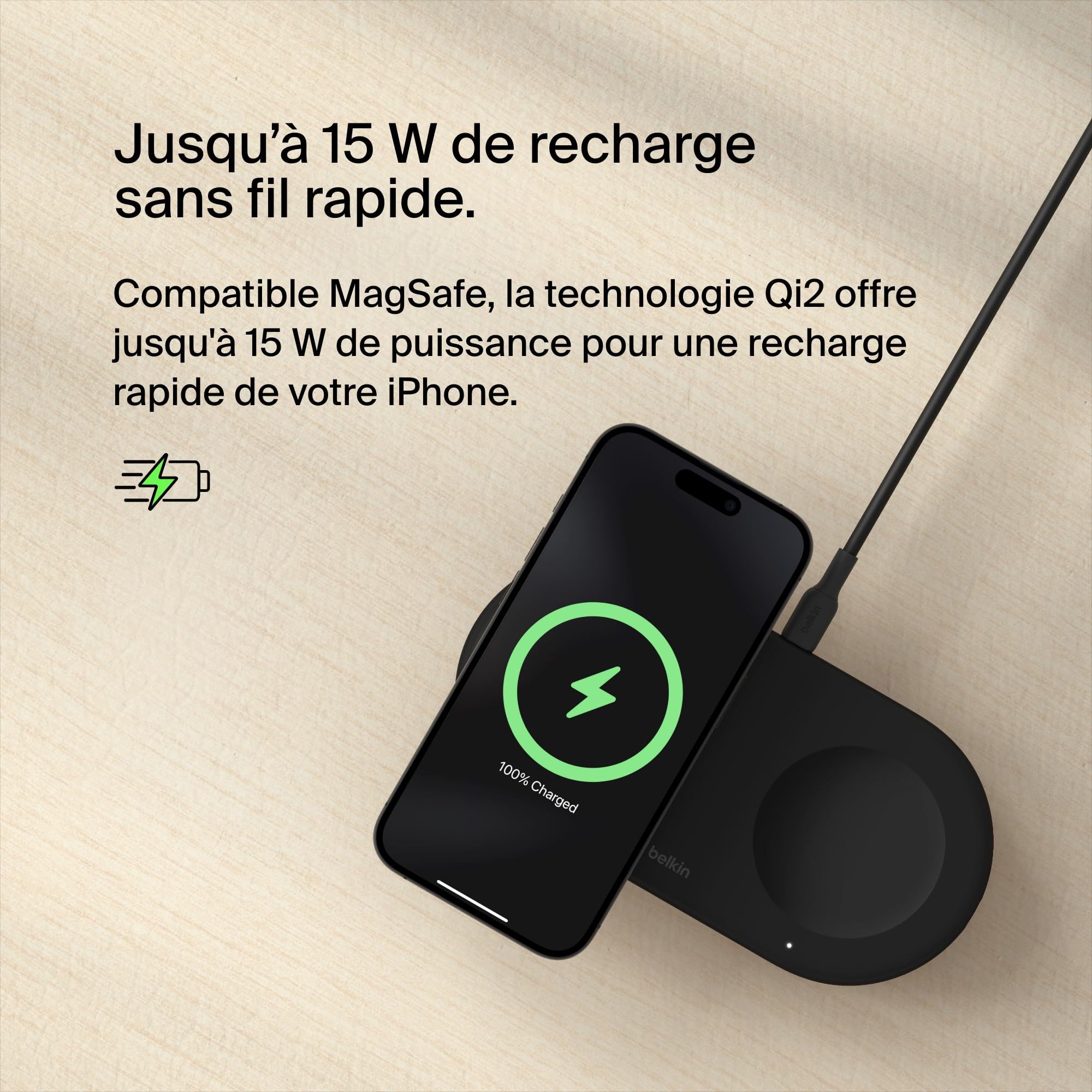 belkin-boostcharge-pro-station-de-recharge-2-en-1-qi2-15w-magsafe-usb-c-noir image 4