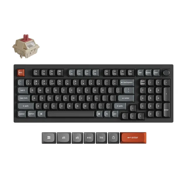 keychron-v5-ultra-8k-clavier-m-canique-sans-fil-96-disposition-us-ansi image 1