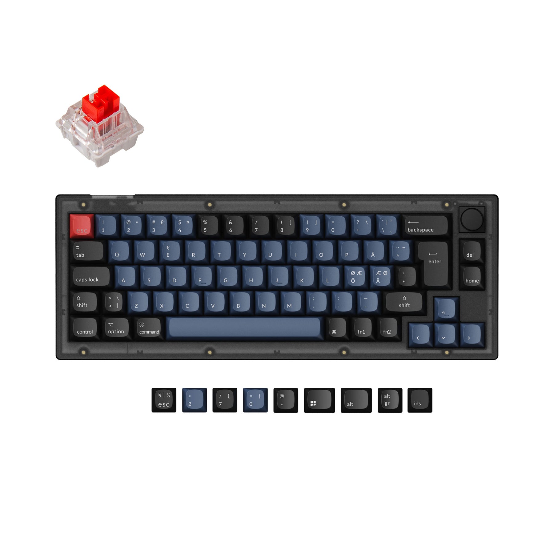 keychron-v2-qmk-clavier-m-canique-custom-filaire-75-collection-iso image 3
