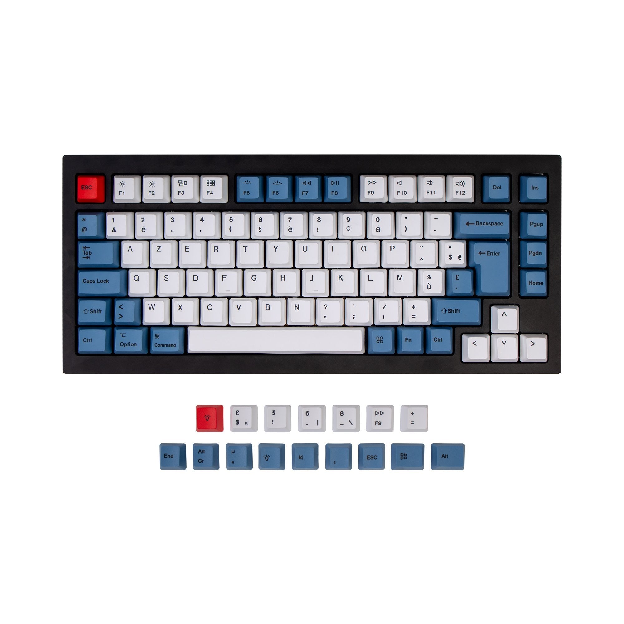 keychron-iso-q1-q1-pro-v1-k2-k2-pro-set-de-keycaps-oem-pbt-dye-sub-bleu image 5
