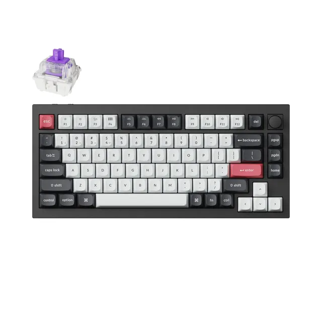 keychron-q1-he-qmk-clavier-custom-sans-fil-75-ansi-us image 1