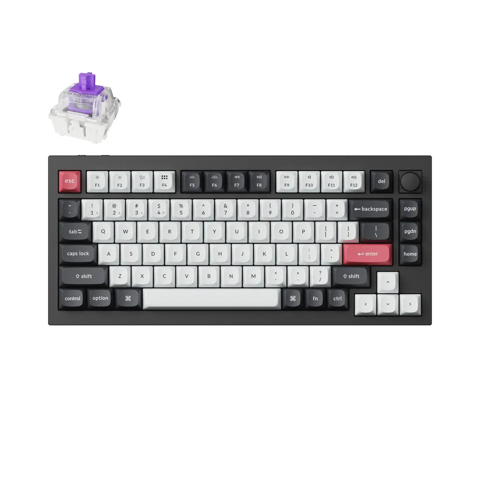 keychron-q1-he-qmk-clavier-custom-sans-fil-75-ansi-us image 1