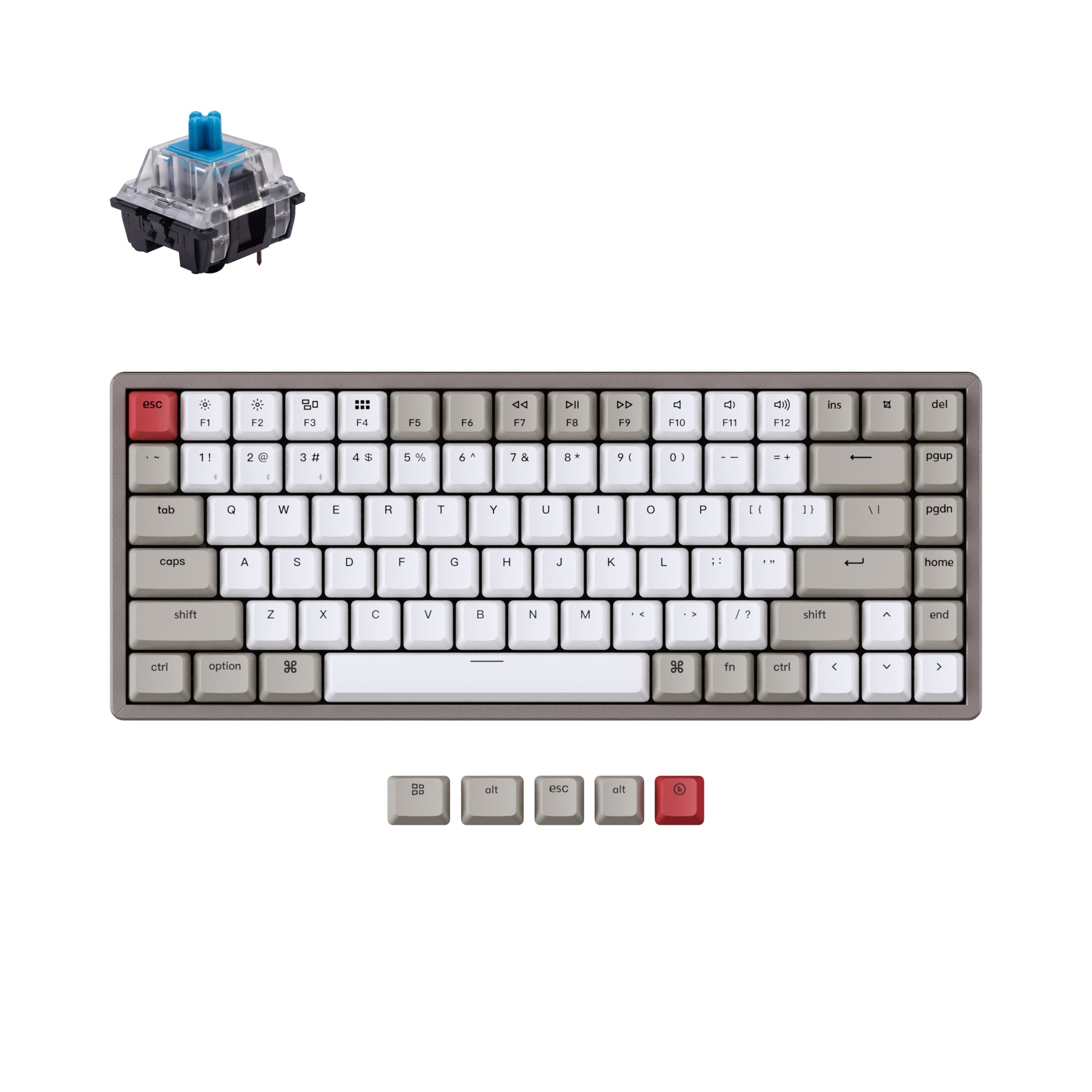 keychron-k2-non-r-tro-clair-clavier-m-canique-sans-fil-us-ansi-75 image 5