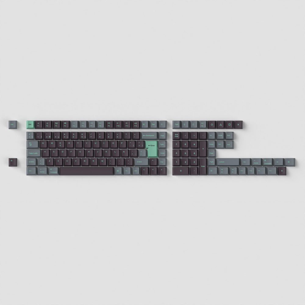 keychron-iso-cherry-profile-set-de-keycaps-full-set-pbt-dye-sub-hacker-mint image 2