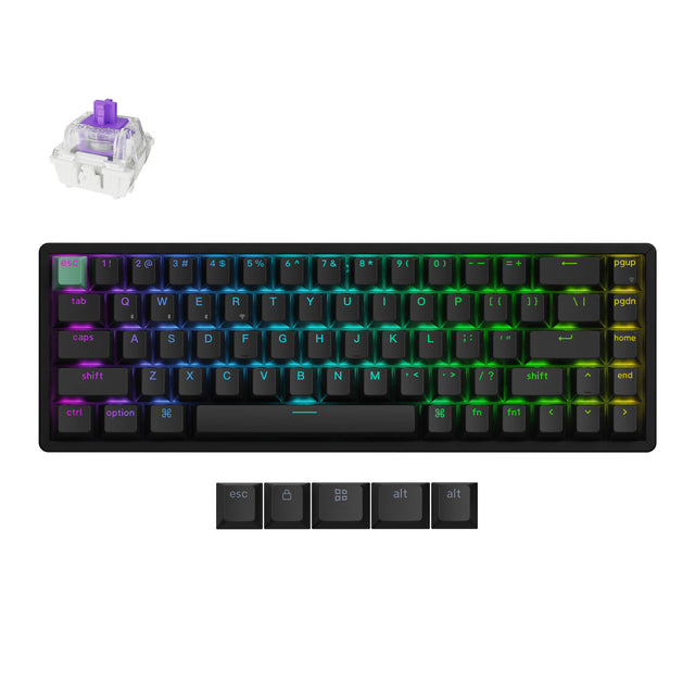keychron-k6-he-clavier-magn-tique-sans-fil-65-ansi-us-switches-gateron-double-ra image 3