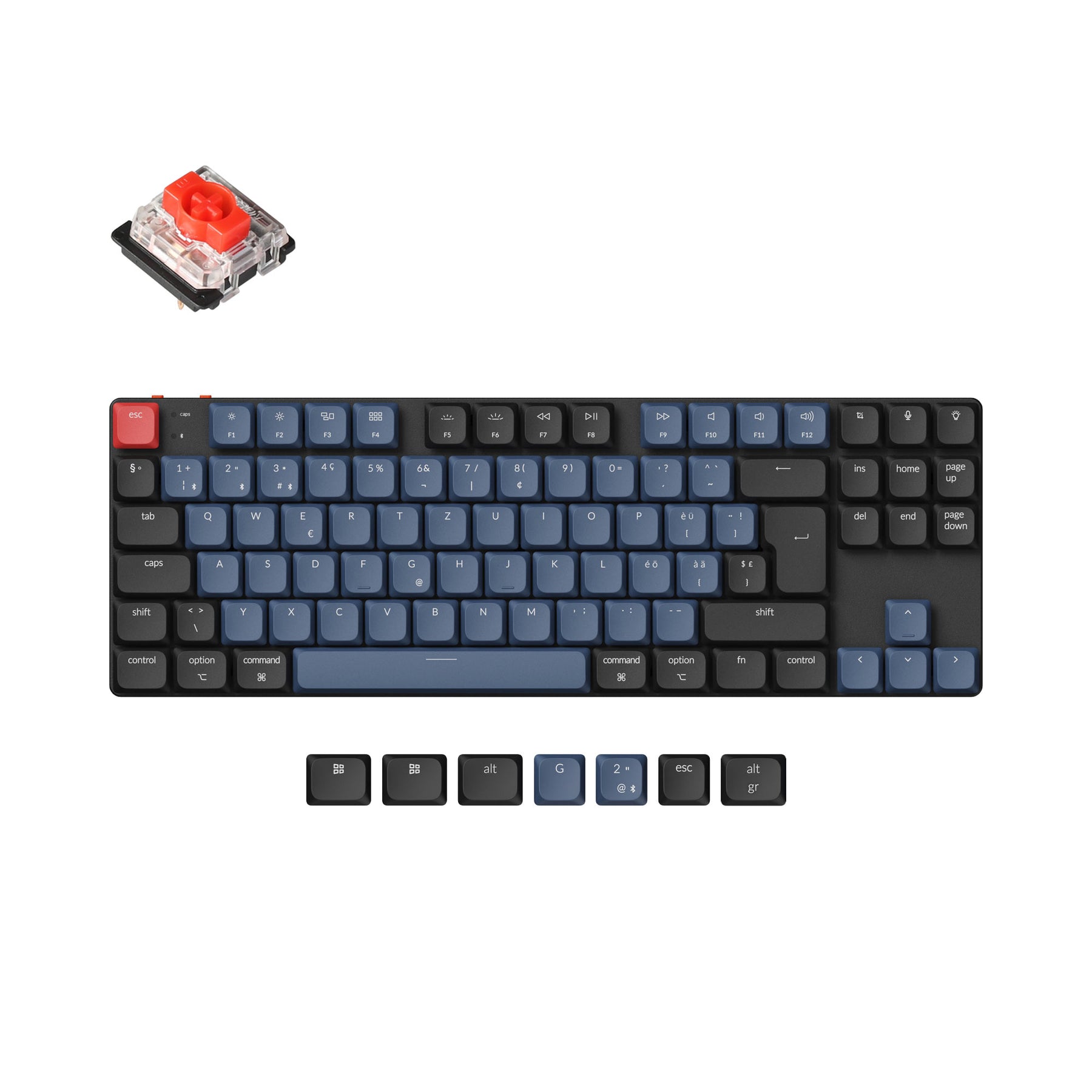 clavier-m-canique-sans-fil-ultra-fin-keychron-k1-pro-qmk-via-iso-80-tkl image 7