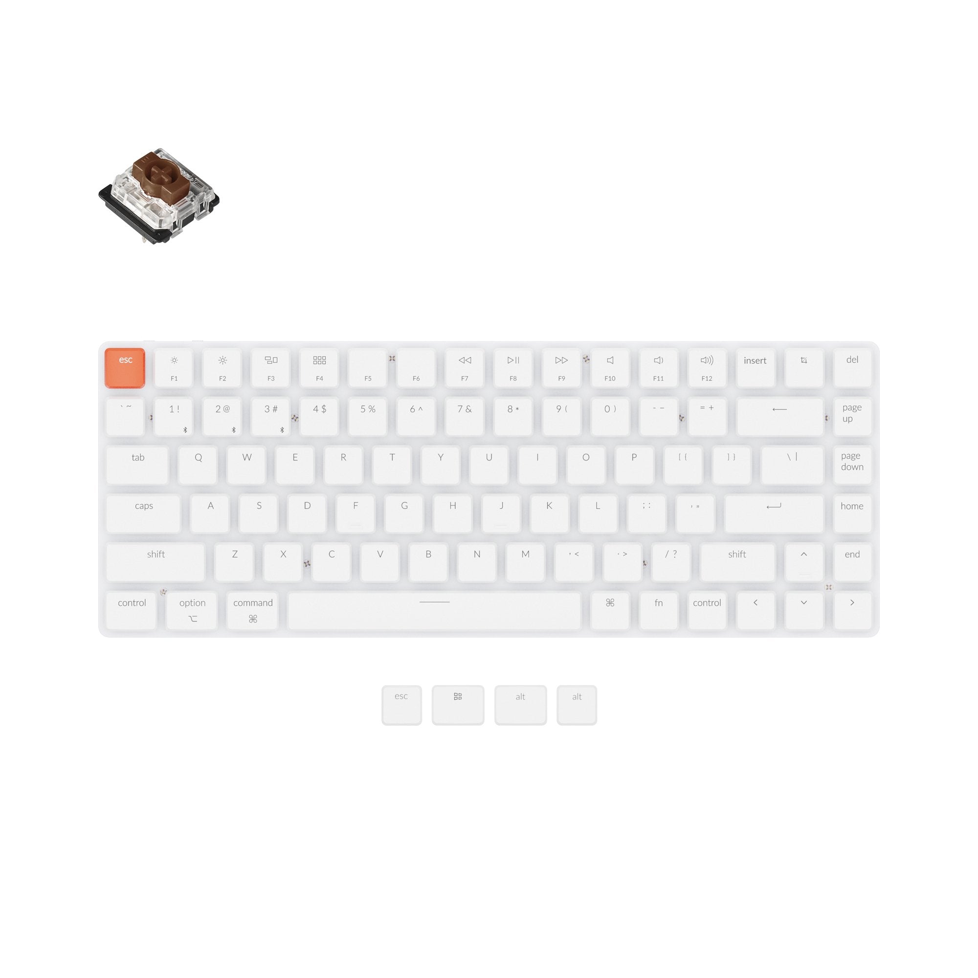 keychron-k3-version-2-clavier-m-canique-sans-fil-ultra-fin-sans-r-tro-clairage-u image 3