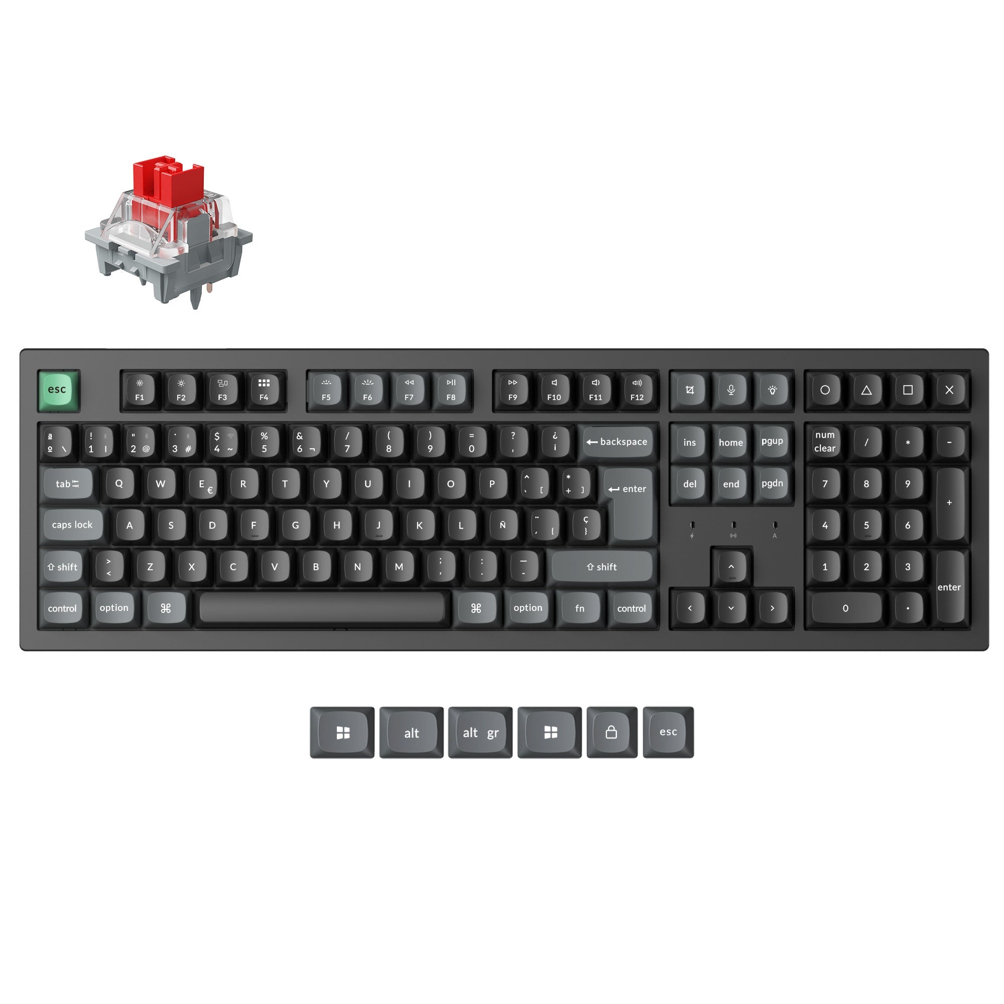 keychron-k10-ultra-8k-clavier-m-canique-custom-sans-fil-100-layout-iso-fr image 3