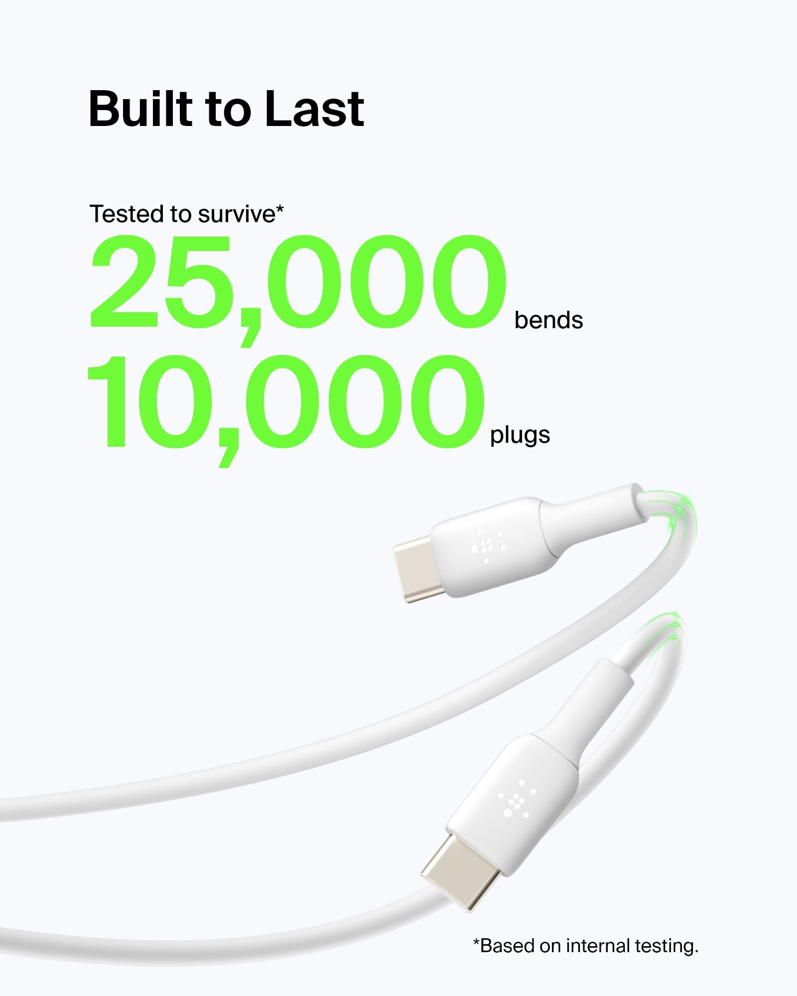 belkin-boostcharge-c-ble-usb-c-vers-usb-a-1-m-blanc-pack-de-2 image 4