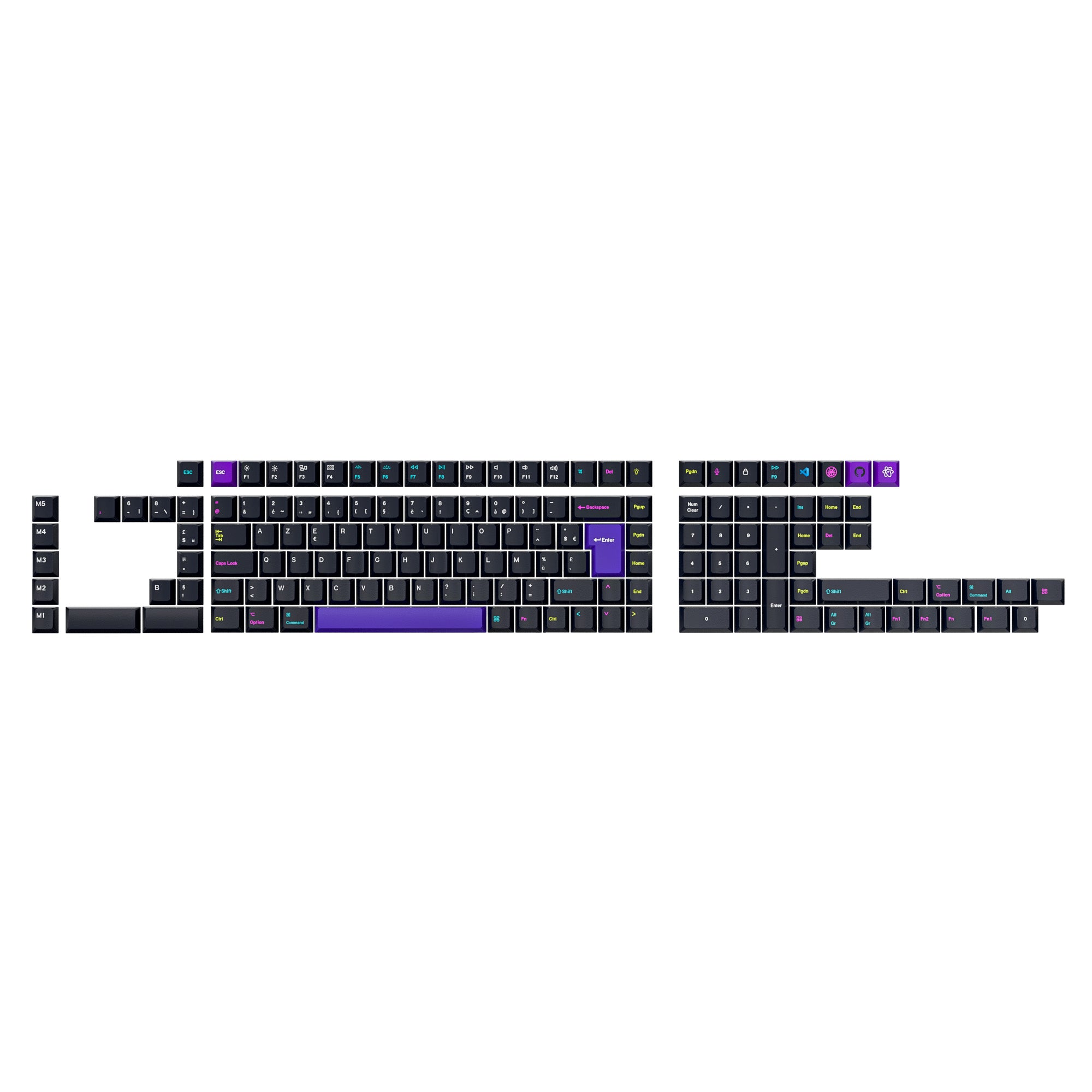 keychron-set-de-touches-iso-cherry-pbt-dye-sub-full-set-developer-version-2 image 5
