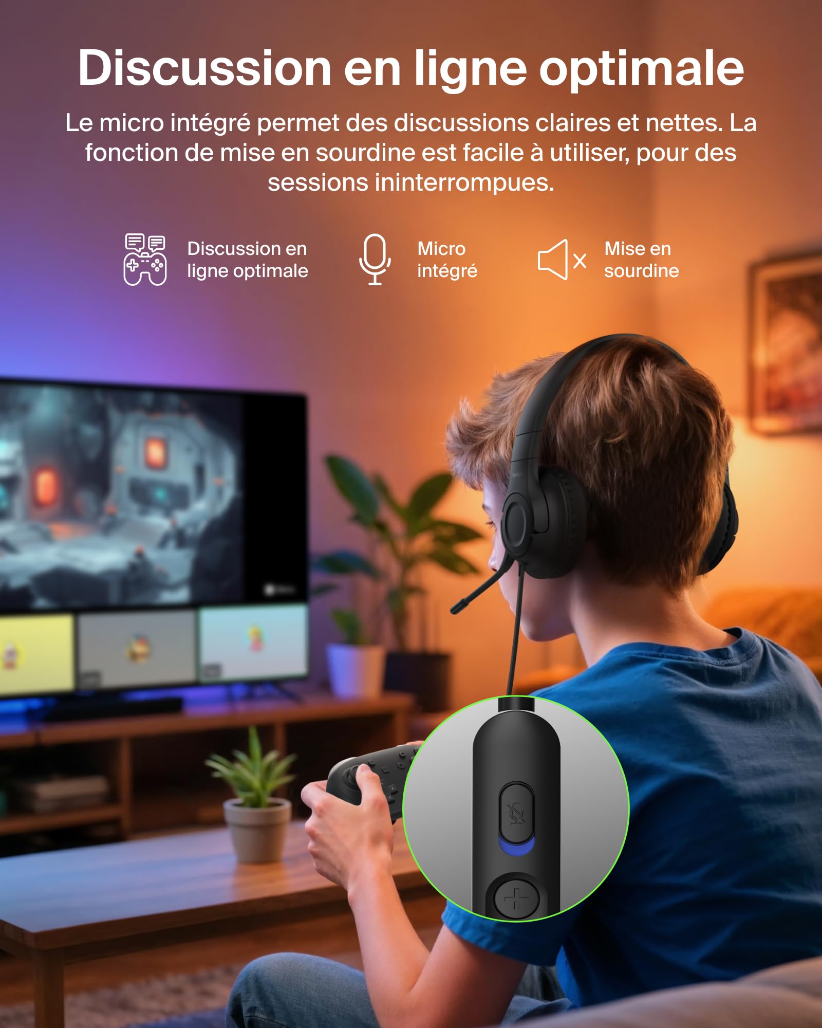 belkin-gaming-inspire-pour-enfants-casque-audio-filaire-avec-adaptateur-usb-c-no image 5