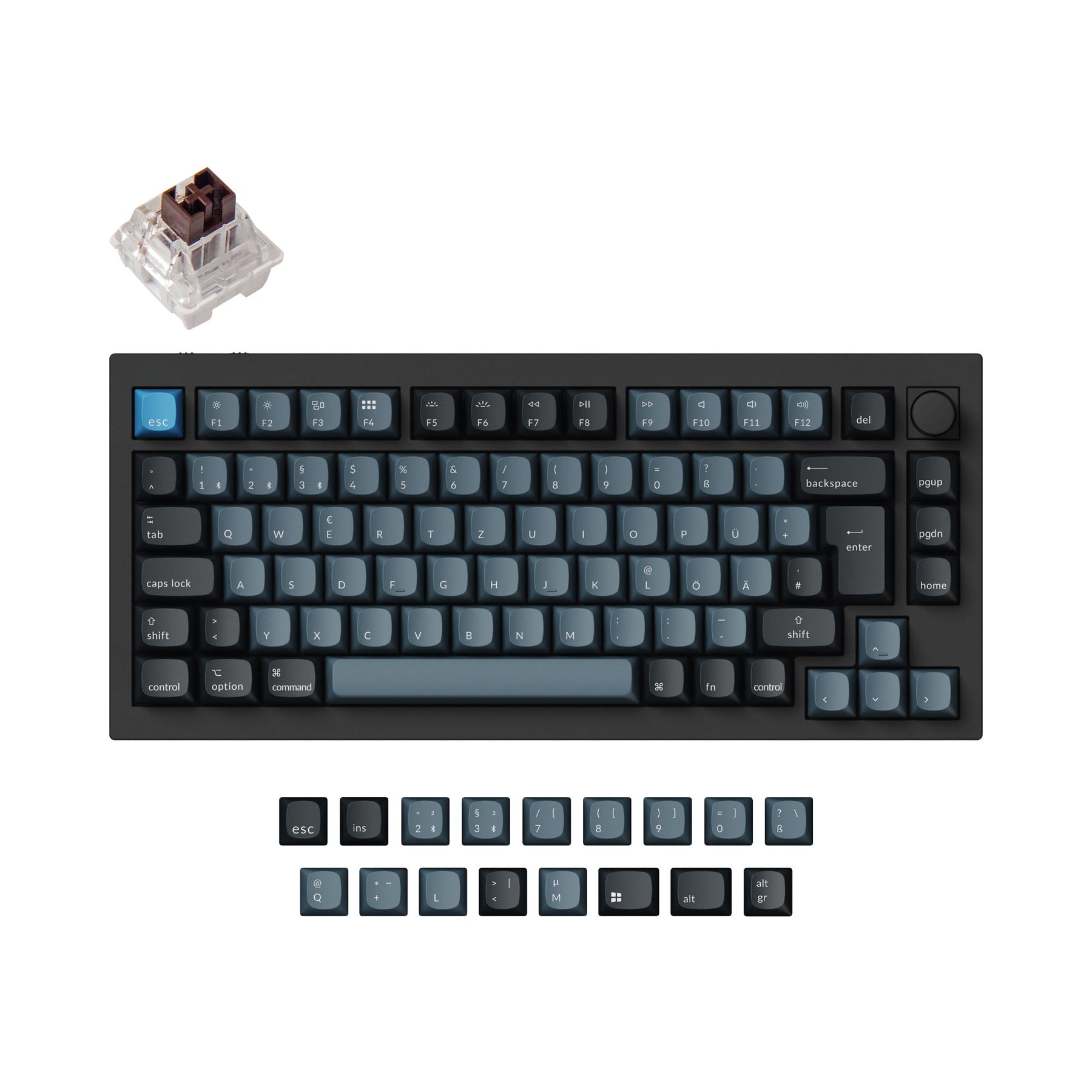 keychron-q1-pro-qmk-via-clavier-m-canique-custom-sans-fil-iso-layout-fr-de-uk-no image 7
