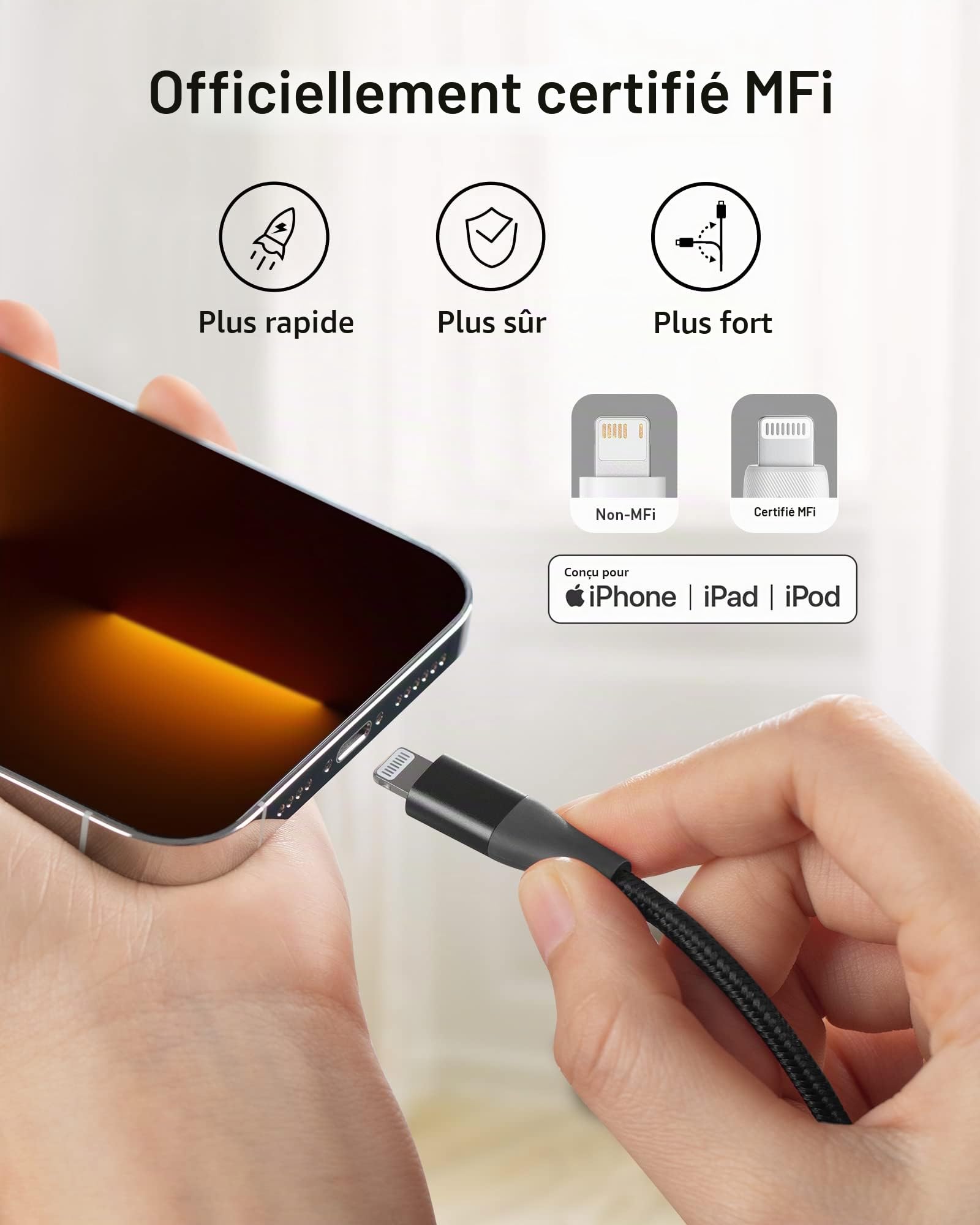 anker-551-powerline-ii-c-ble-usb-a-vers-lightning-3-m-mfi-noir image 3