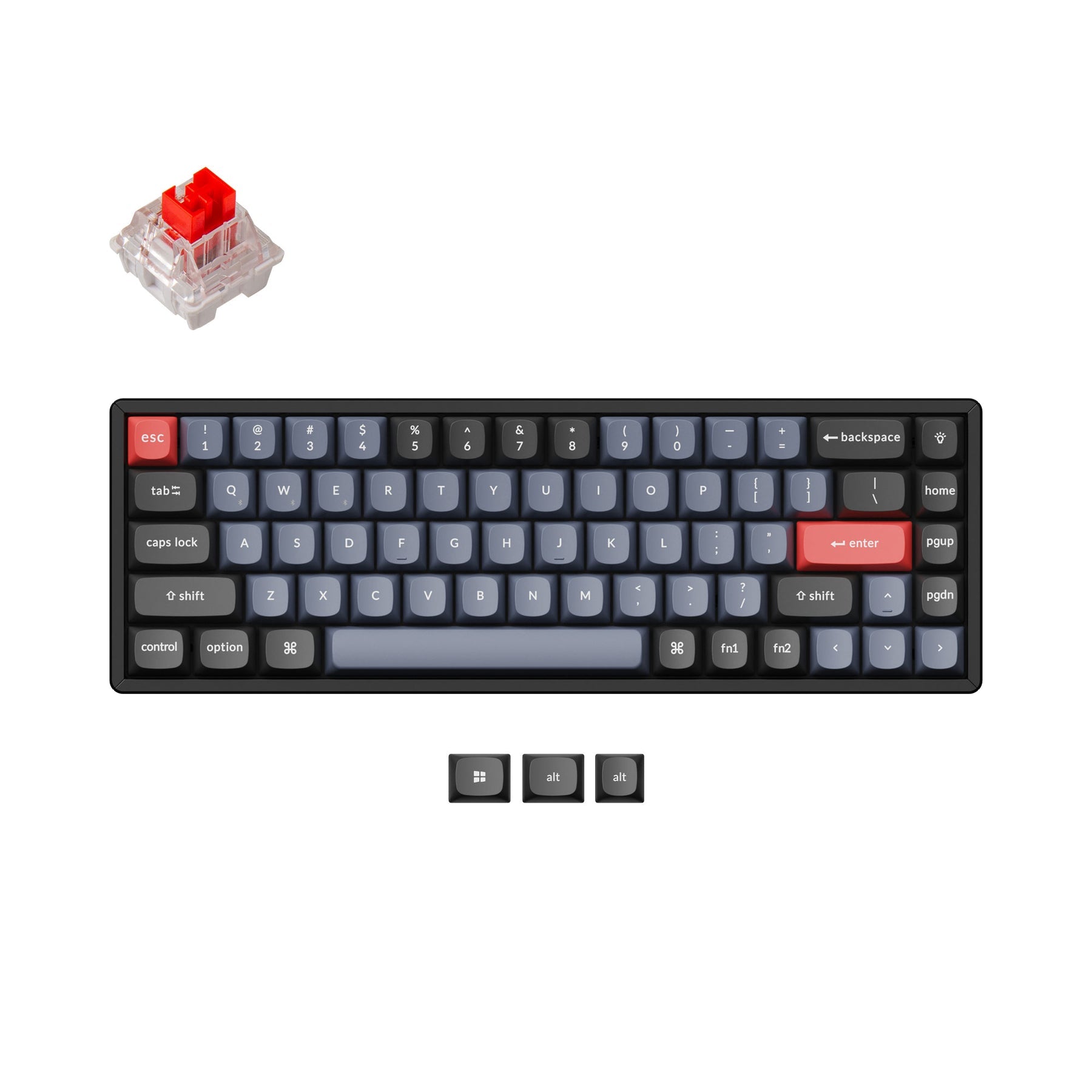 keychron-k6-pro-clavier-m-canique-sans-fil-65-qmk-via-us-ansi image 4