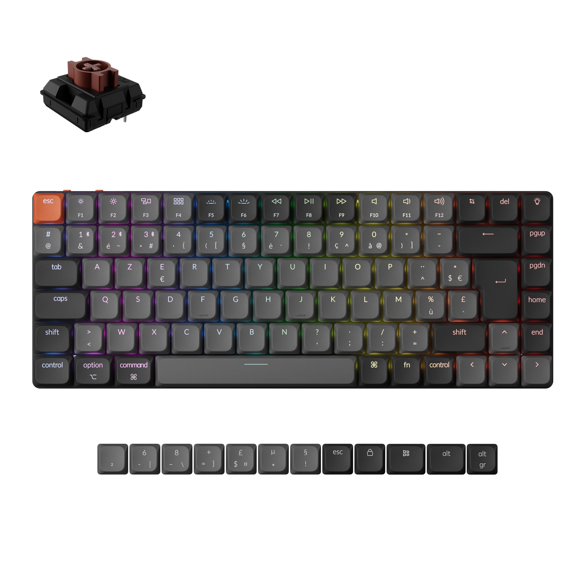 keychron-k3-version-3-clavier-m-canique-sans-fil-ultra-fin-75-iso-qmk image 5