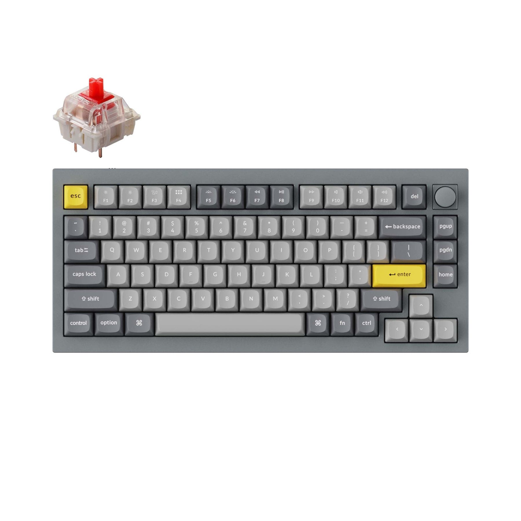 keychron-q1-version-2-clavier-m-canique-filaire-custom-qmk-gateron-ansi image 5