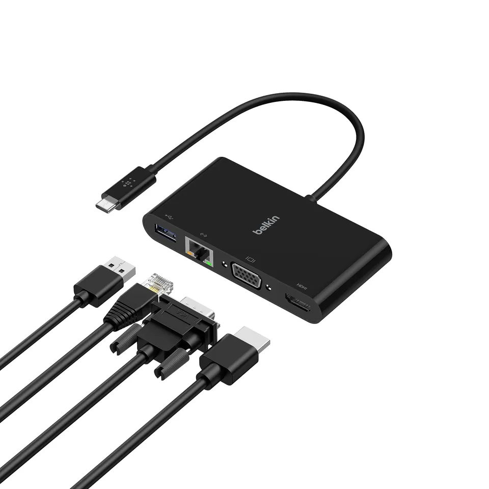 belkin-adaptateur-multim-dia-usb-c-5-en-1-hdmi-4k-vga-gigabit-ethernet-usb-a-3-0 image 1