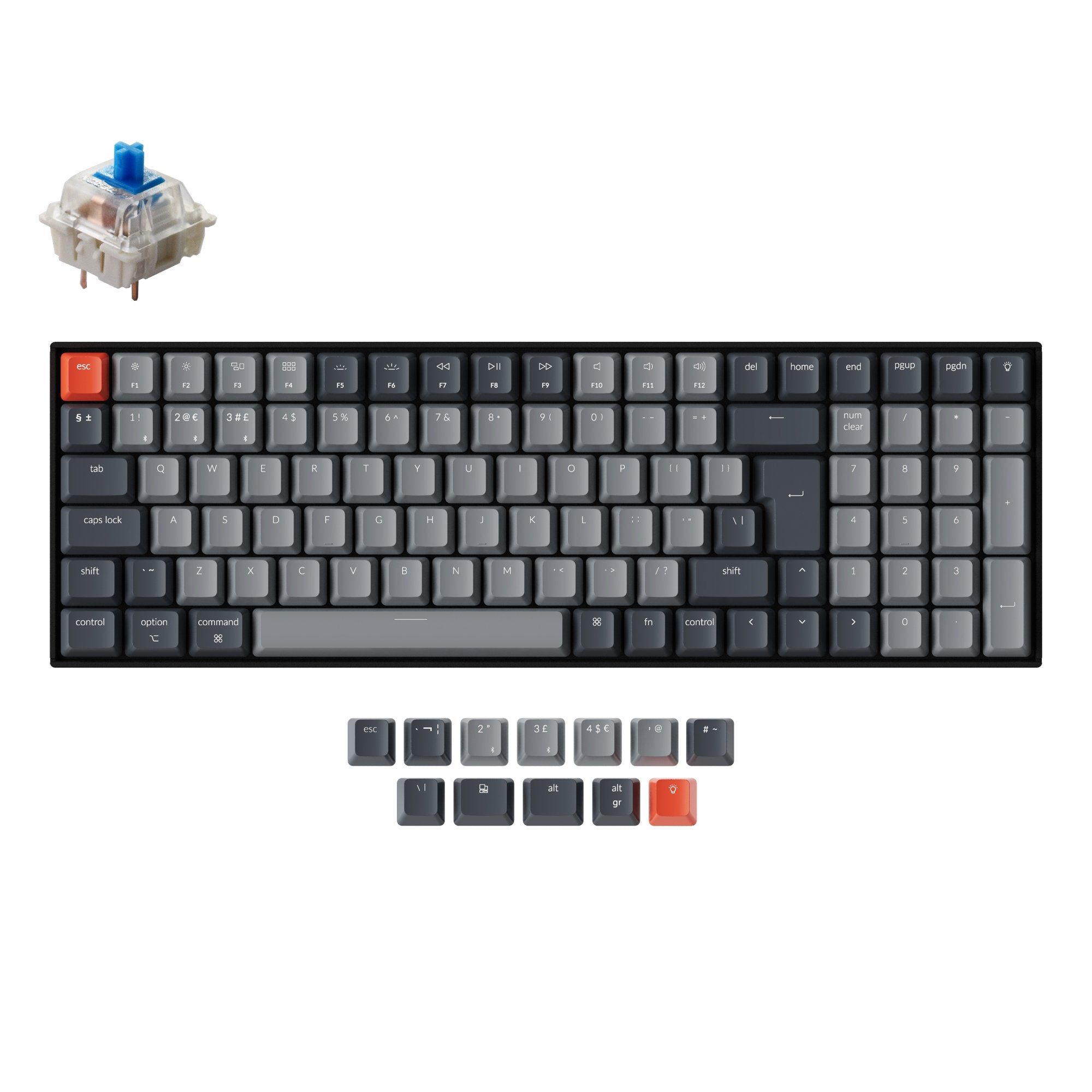 keychron-k4-version-2-clavier-m-canique-sans-fil-96-uk-iso image 5