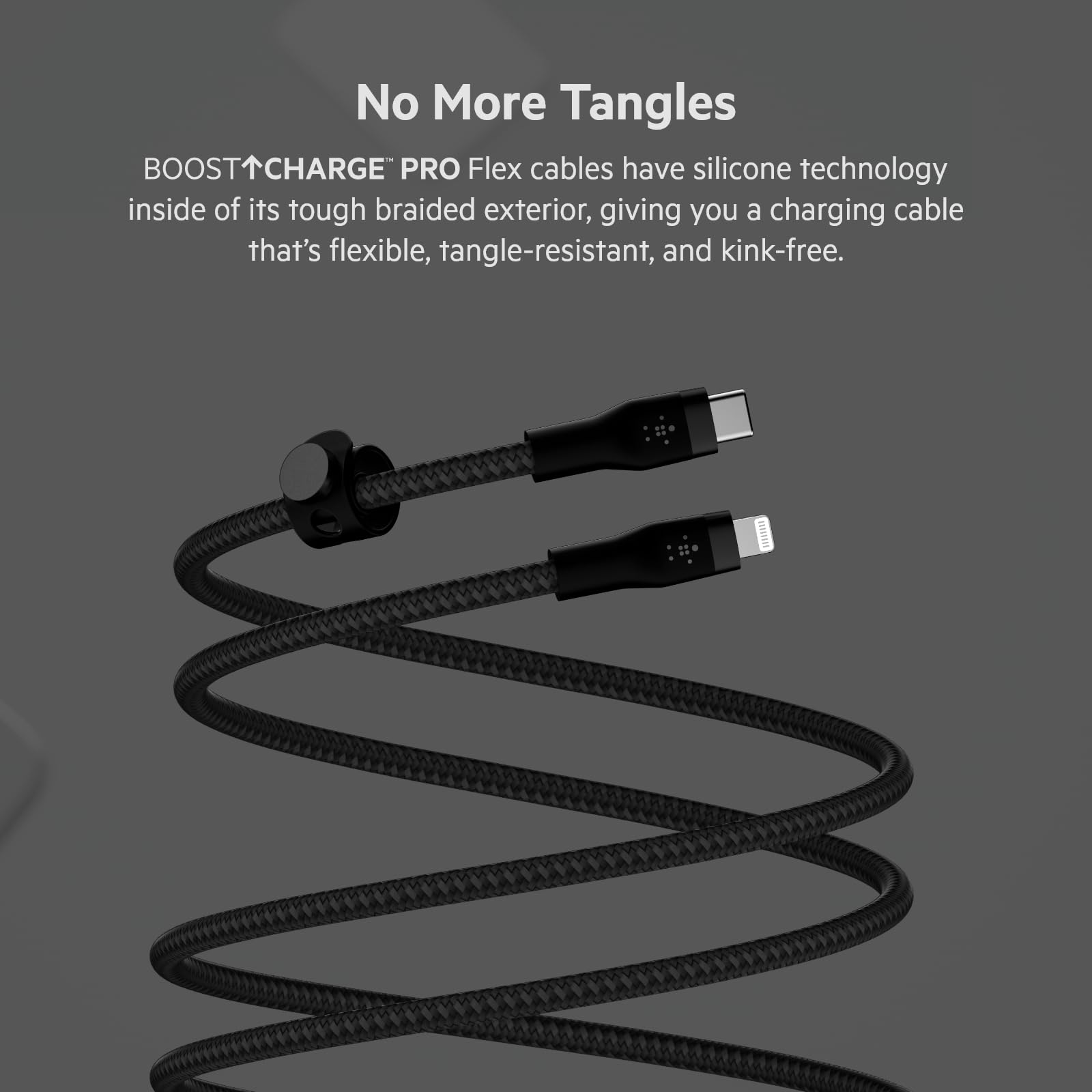 belkin-boostcharge-pro-flex-c-ble-usb-c-vers-lightning-2m-noir image 2