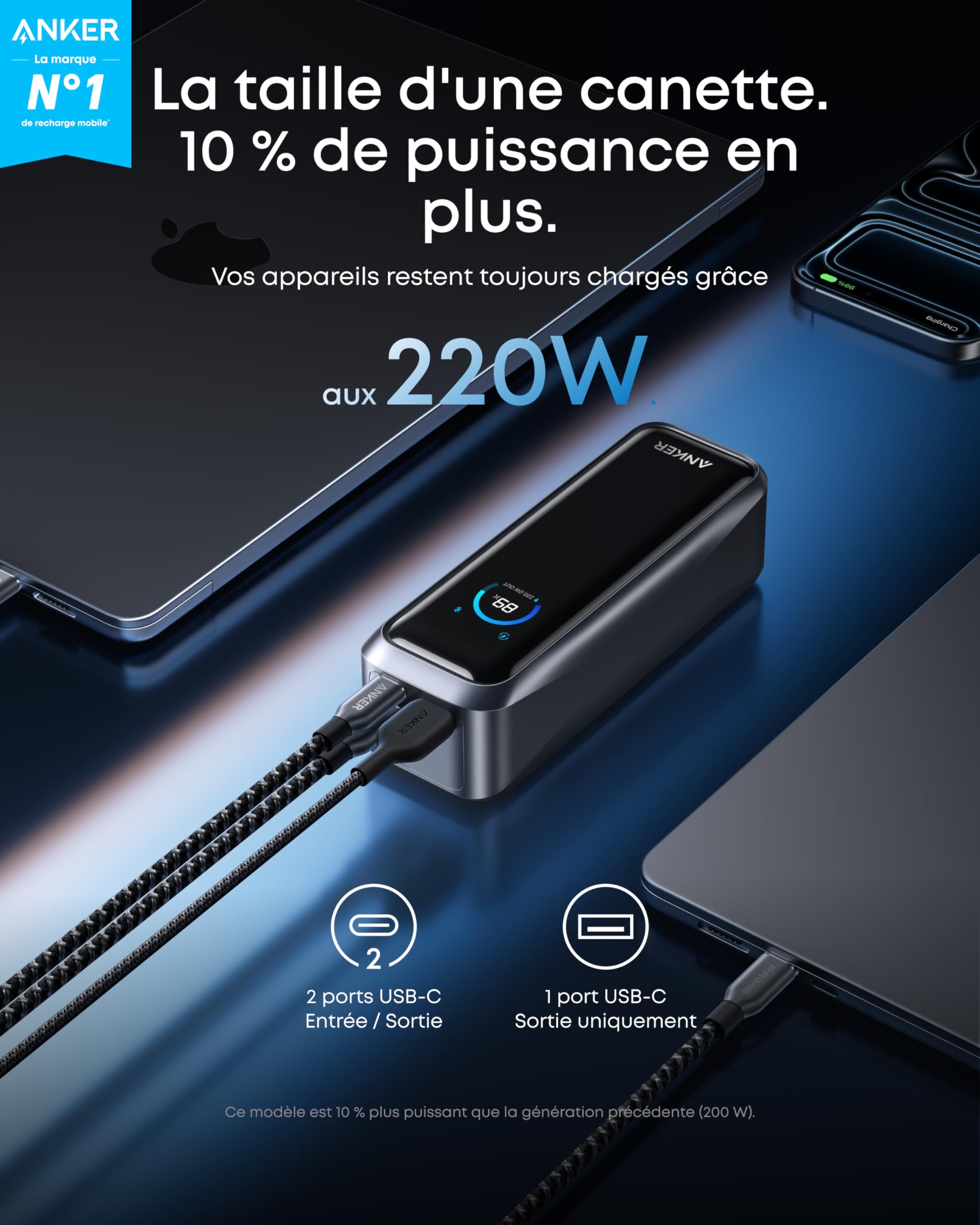 anker-prime-batterie-externe-20100-mah-220w-3-ports image 2