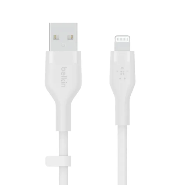 belkin-boostcharge-flex-c-ble-usb-a-vers-lightning-silicone-3-m-blanc image 1