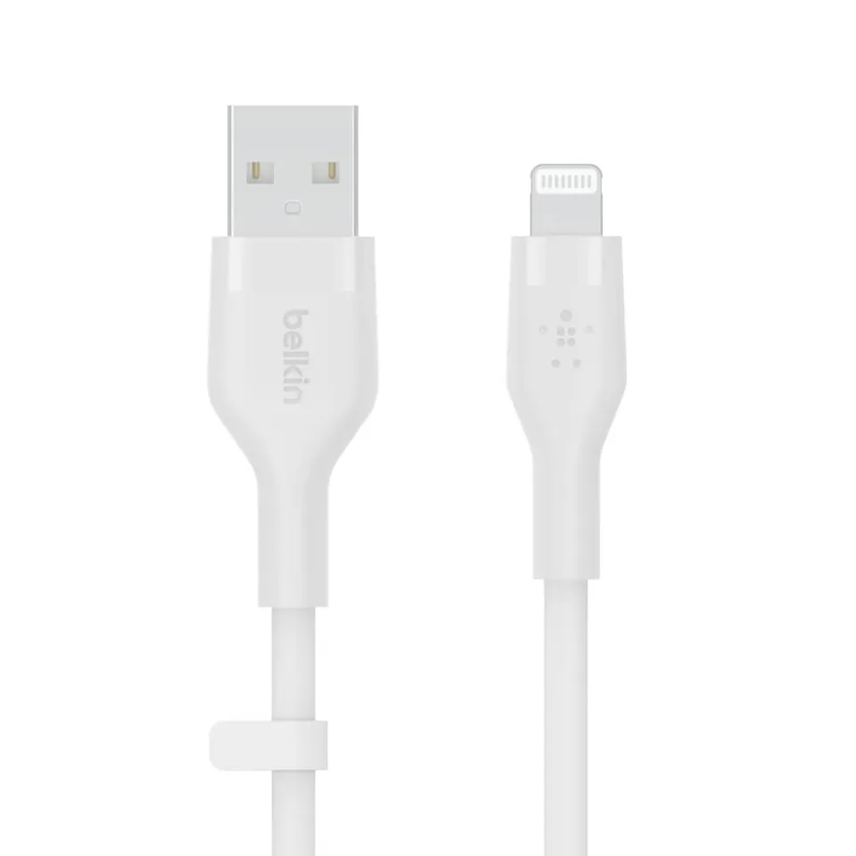 belkin-boostcharge-flex-c-ble-usb-a-vers-lightning-silicone-3-m-blanc image 1