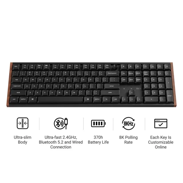 keychron-k5-ultra-8k-clavier-m-canique-sans-fil-slim-full-size-100-us-ansi image 1