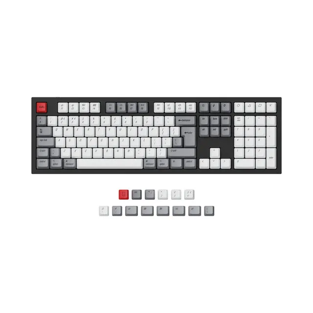 keychron-set-de-capuchons-pbt-retro-oem-dye-sub-iso-et-ansi image 1