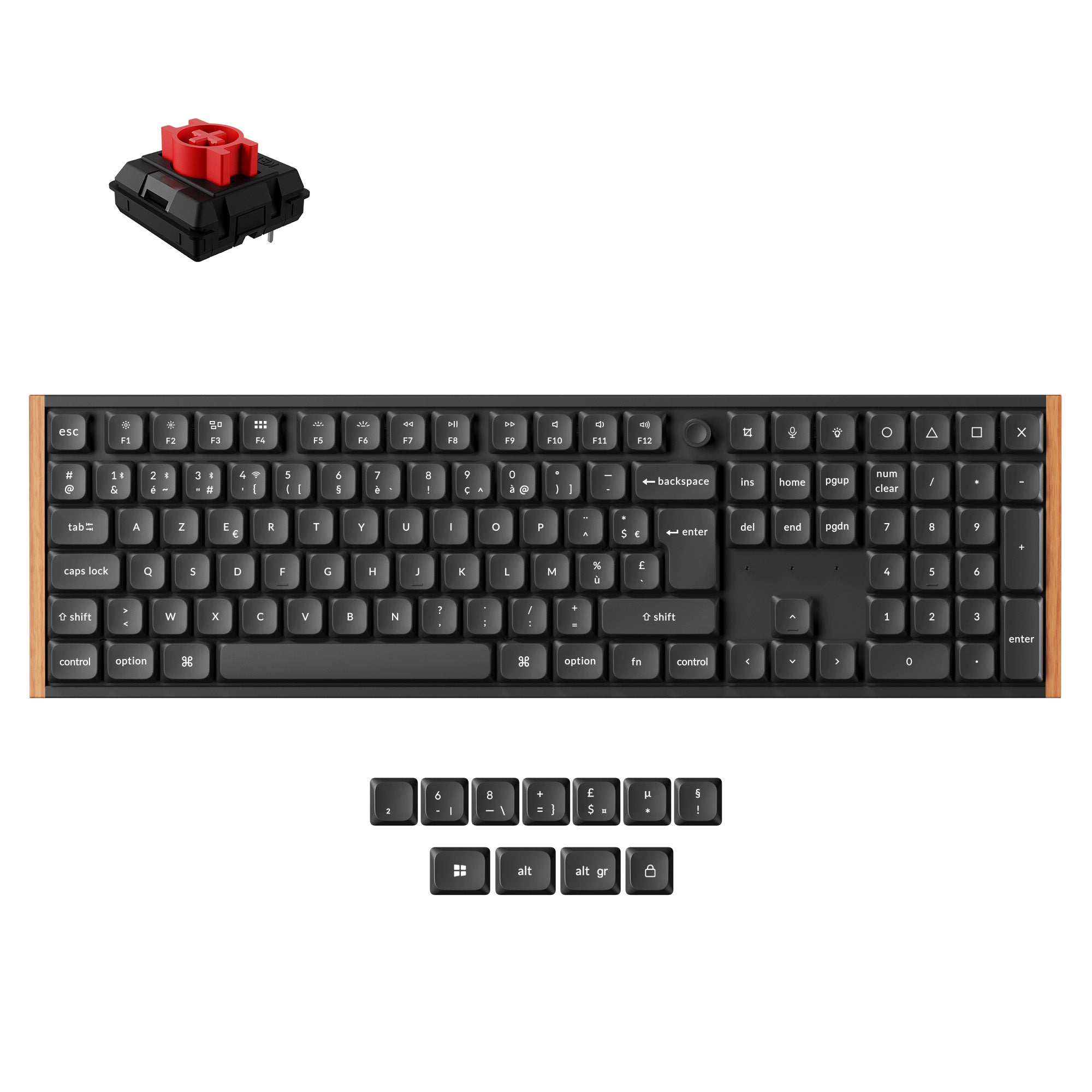 keychron-k5-ultra-8k-clavier-m-canique-custom-sans-fil-ultra-fin-100-iso-fran-ai image 1