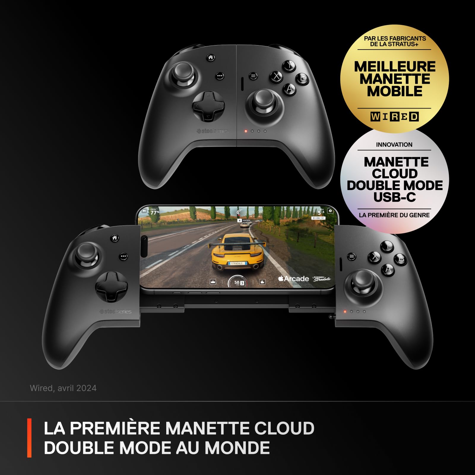 steelseries-nimbus-cloud-manette-gaming-bluetooth-sans-fil-double-mode-hall-effe image 2