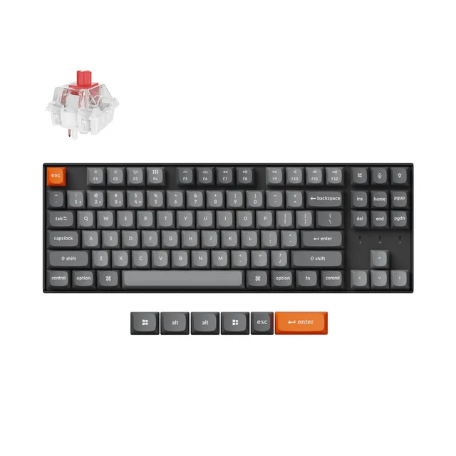 keychron-k8-max-qmk-clavier-m-canique-sans-fil-80-tkl-us-ansi image 1
