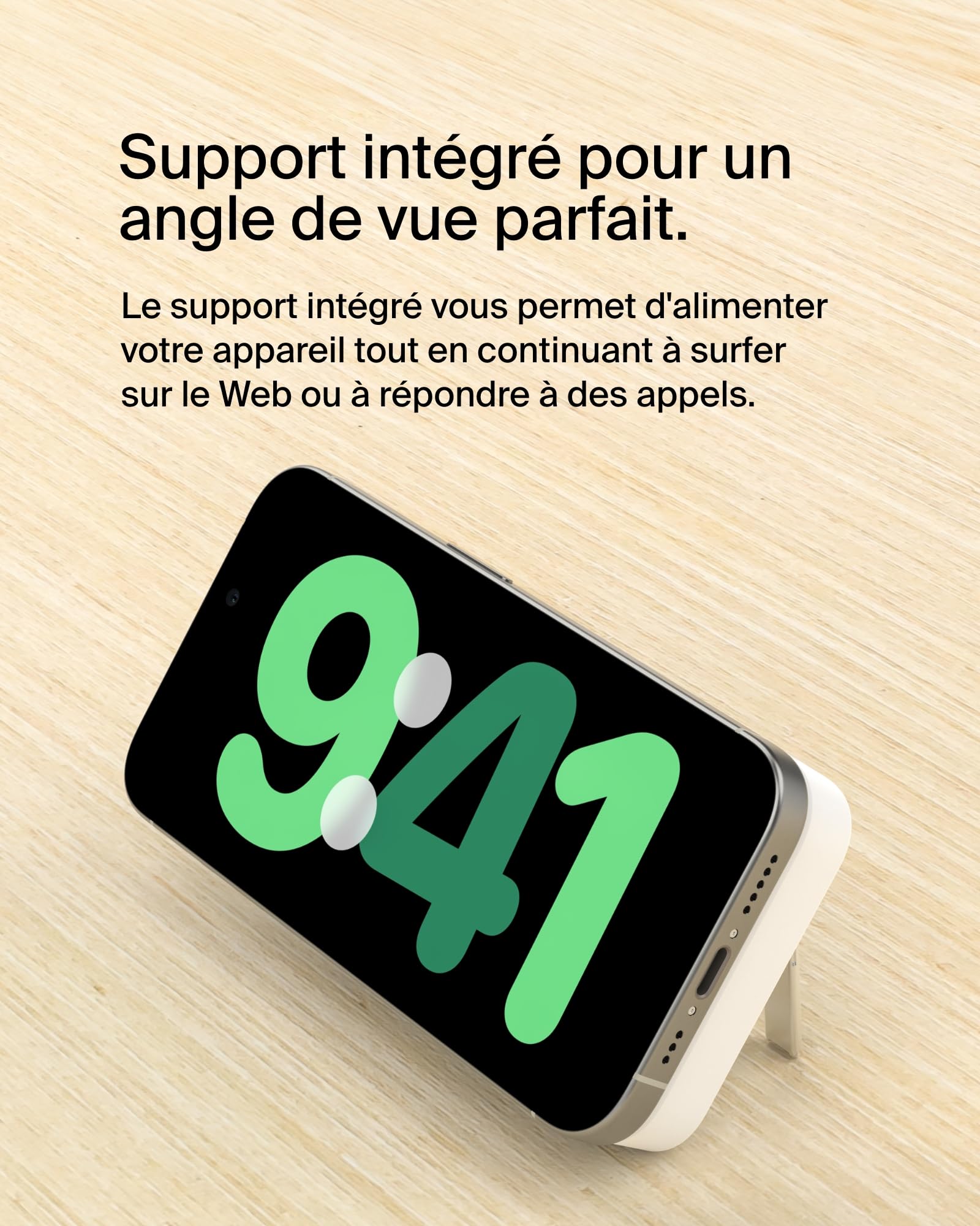 belkin-boostcharge-pro-batterie-externe-qi2-8000-mah-15w-magsafe-blanche-avec-su image 6