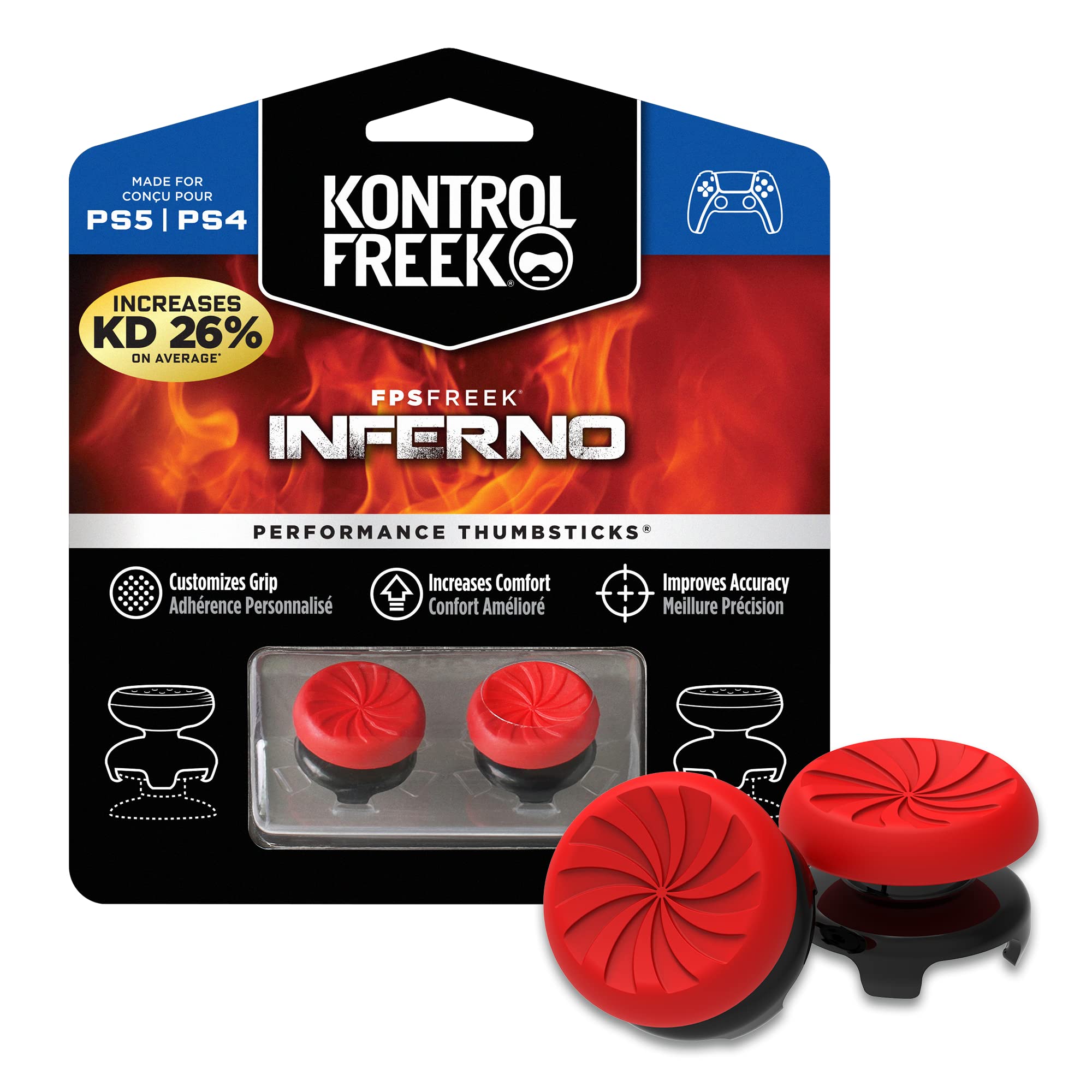 kontrolfreek-fps-freek-inferno-grips-manette-ps5-ps4-2x-rehausseurs-hauts-sniper image 1