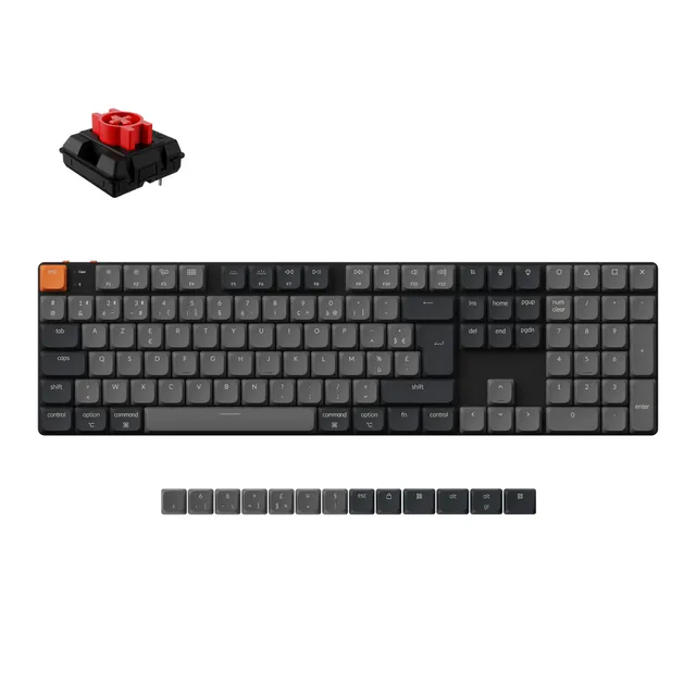 keychron-k5-version-2-clavier-m-canique-ultra-fin-sans-fil-100-iso image 1