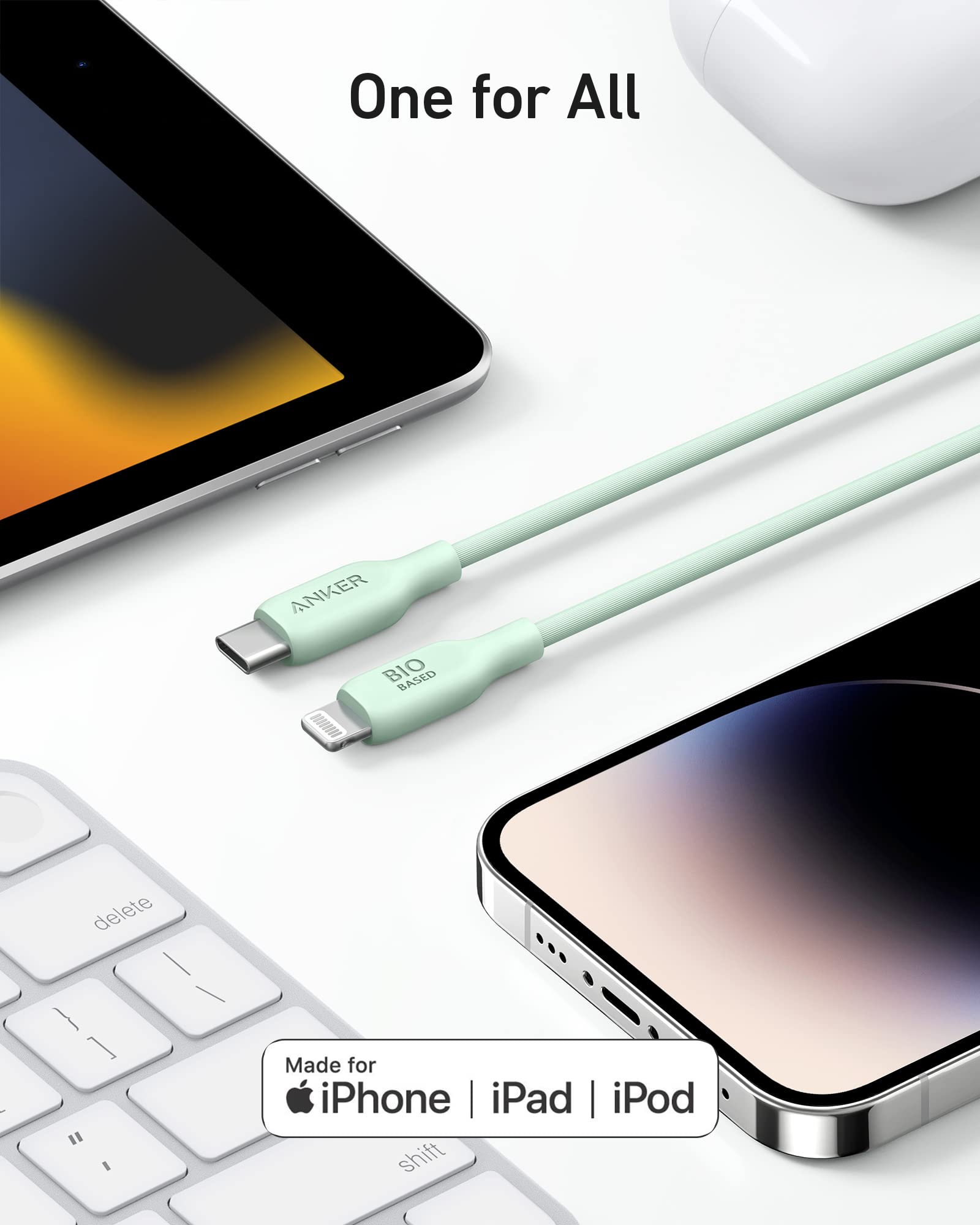 anker-541-c-ble-usb-c-vers-lightning-0-9-m-vert-naturel image 5