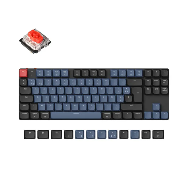clavier-m-canique-sans-fil-ultra-fin-keychron-k1-pro-qmk-via-iso-80-tkl image 1