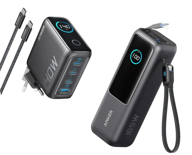 anker-batterie-externe-25000-mah-165w-chargeur-usb-c-140w-4-ports-gan-pack image 1