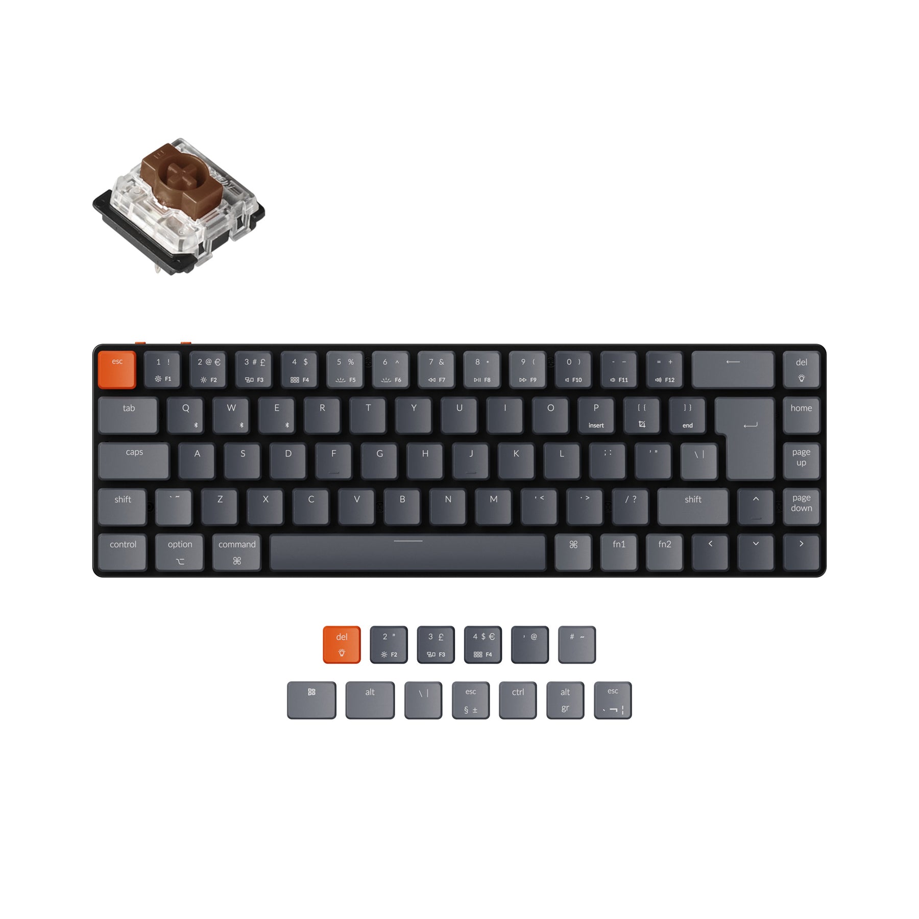 keychron-k7-ultra-slim-clavier-m-canique-sans-fil-uk-iso image 6