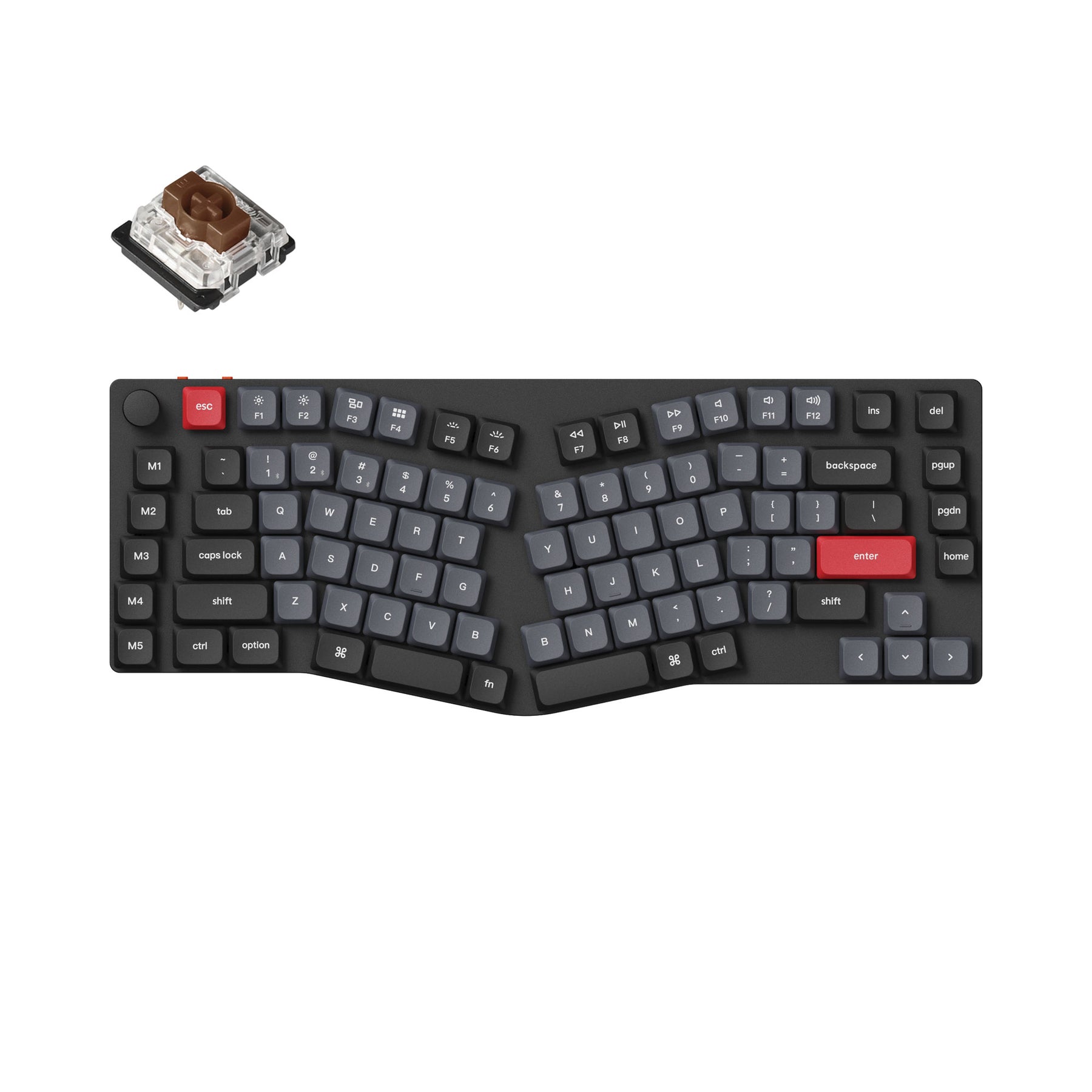 keychron-k15-pro-clavier-m-canique-custom-sans-fil-ultra-fin-alice-75-qmk-via image 3