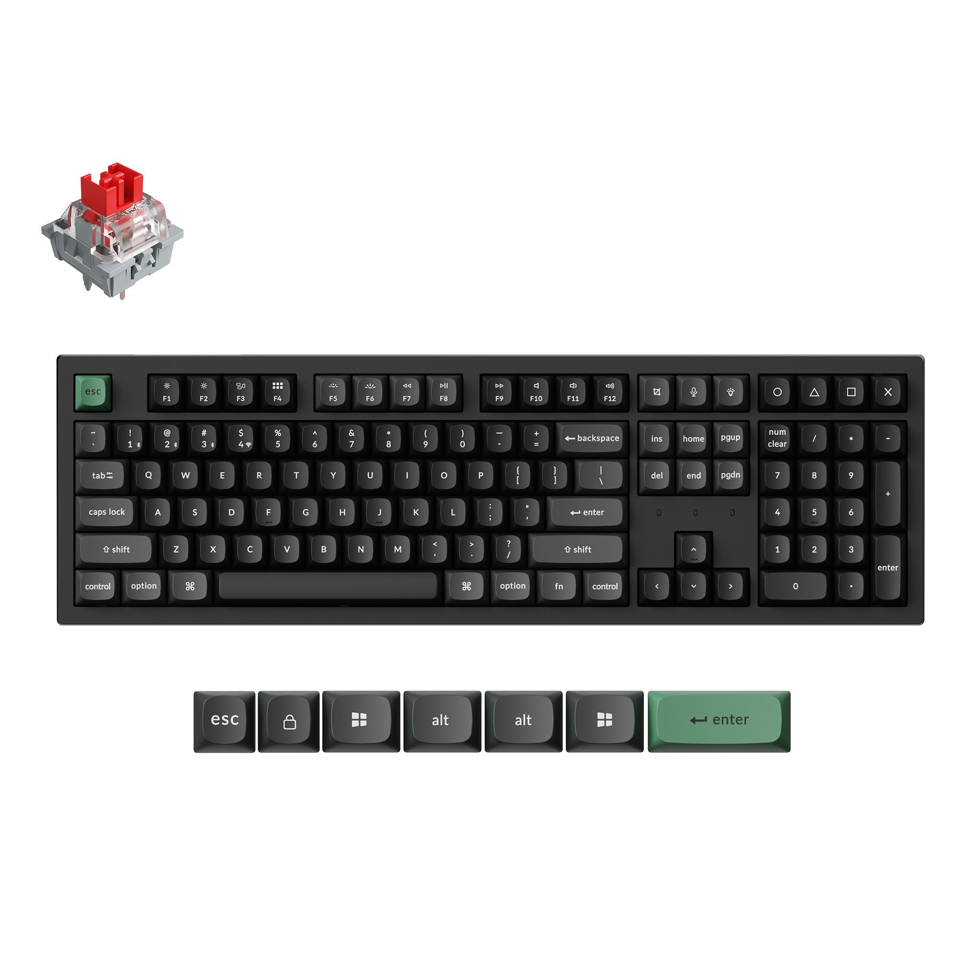 keychron-k10-ultra-8k-wireless-custom-mechanical-keyboard-us-ansi image 1