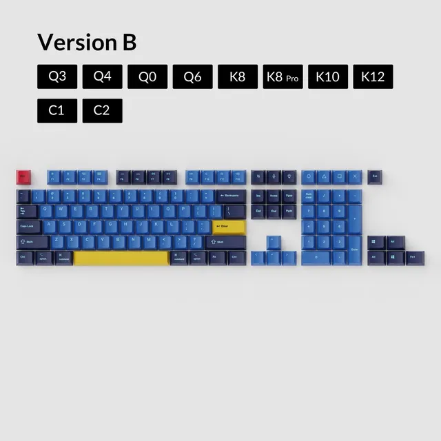 keychron-set-de-touches-oem-dye-sub-pbt-beach-versions-a-b-c image 1