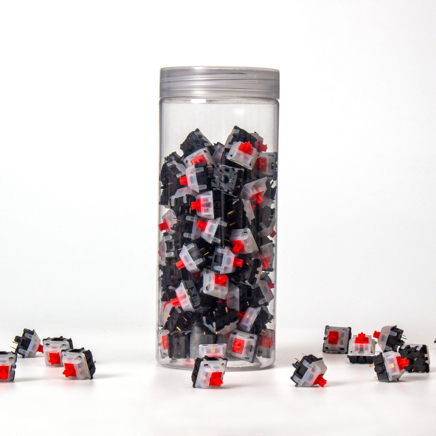 keychron-gateron-ks-3x47-milky-top-black-bottom-switch-lot-de-110-switches-m-can image 1
