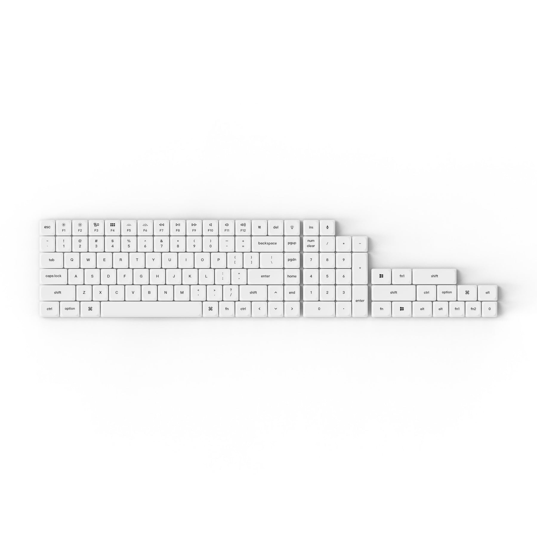 keychron-set-de-touches-low-profile-double-shot-pbt-lsa-pour-k1-k3-k5-k7 image 2