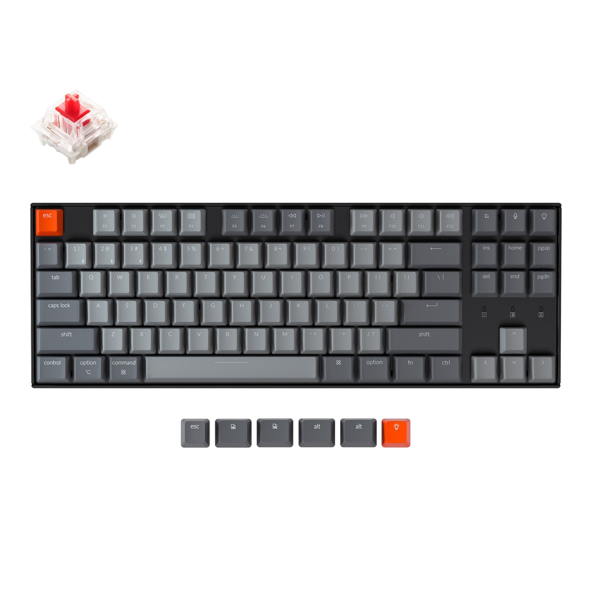 keychron-k8-clavier-m-canique-sans-fil-tenkeyless-ansi-us image 1