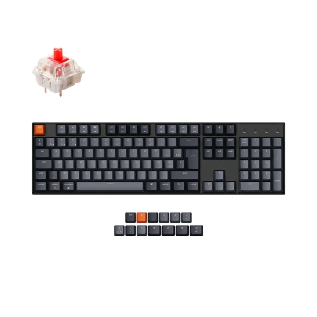 keychron-k10-clavier-m-canique-sans-fil-100-azerty-france-iso-fr image 1