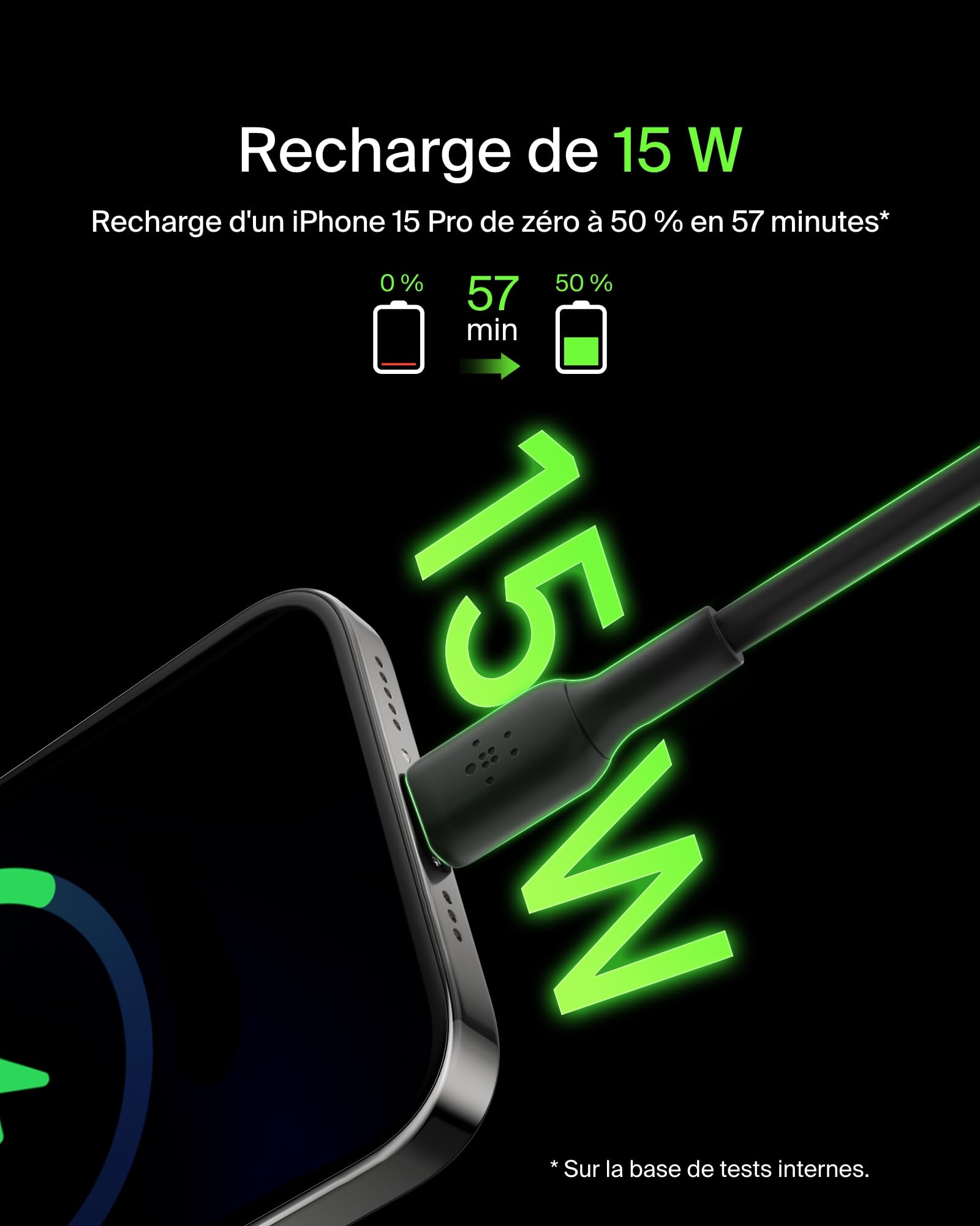 belkin-boostcharge-c-ble-usb-a-vers-usb-c-2-m-noir image 2