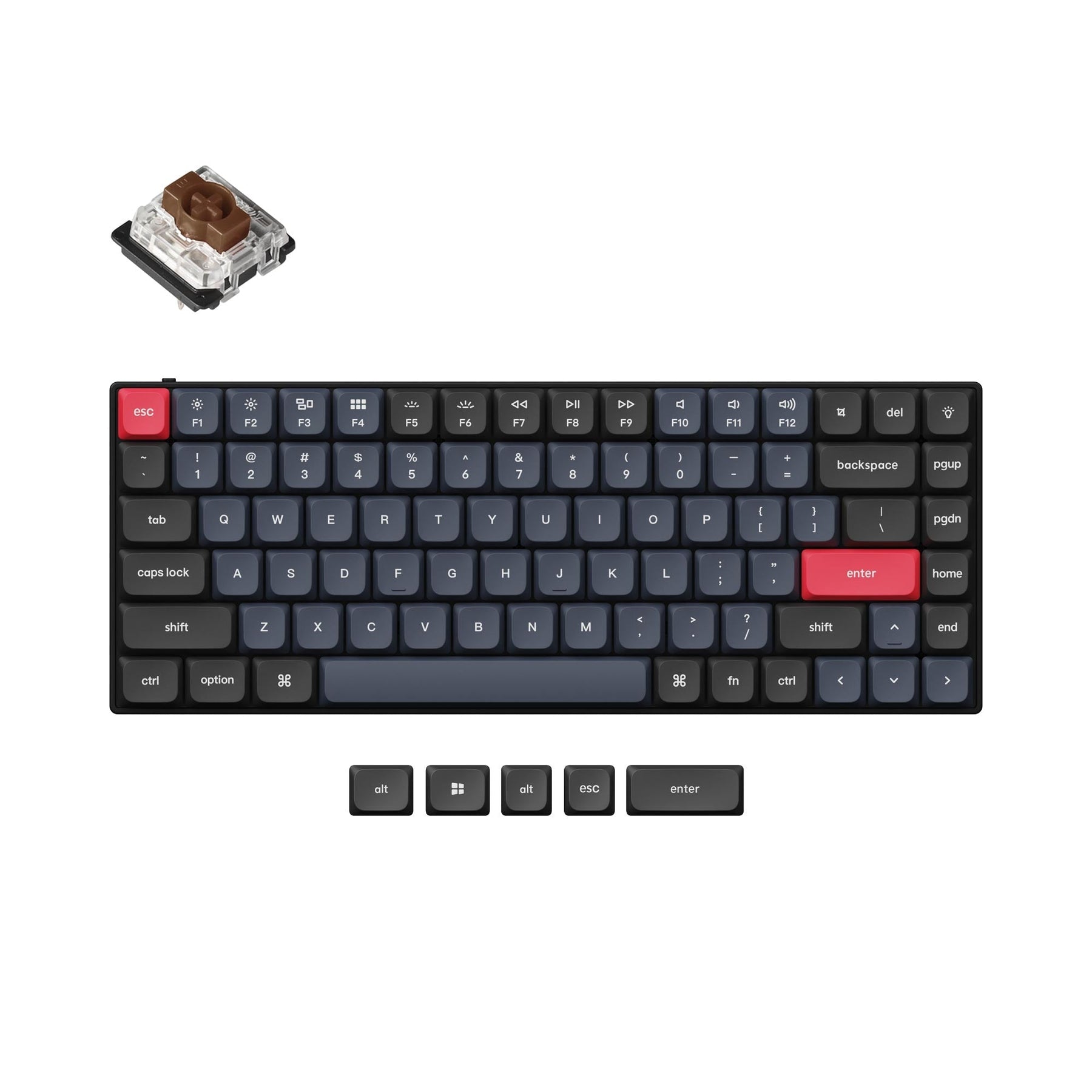 keychron-s1-qmk-clavier-m-canique-personnalis-filaire-low-profile-ansi-us-alumin image 6