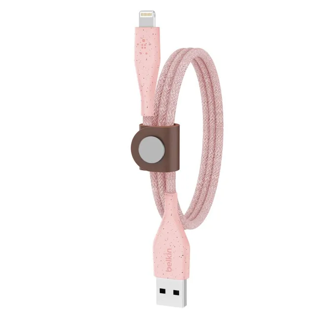 belkin-duratek-plus-c-ble-lightning-vers-usb-a-1-2-m-rose image 1
